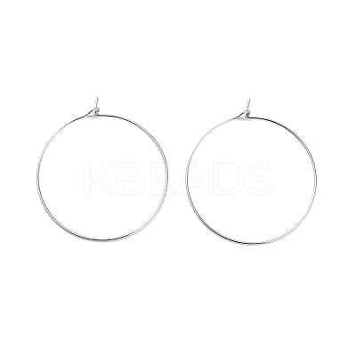 Brass Hoop Earring Findings LS-KK-R112-038E-1