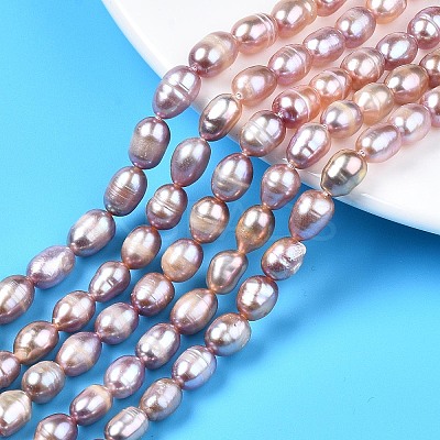 Natural Cultured Freshwater Pearl Beads Strands PEAR-N012-06A-1