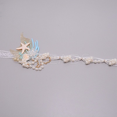 Lace Headbands for Girls LS-OHAR-WH0021-01-1