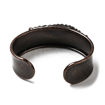 Natural Labradorite Cuff Bangles BJEW-G679-01R-1