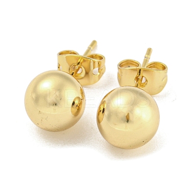 Brass Ear Studs X-EJEW-P261-01C-G-1