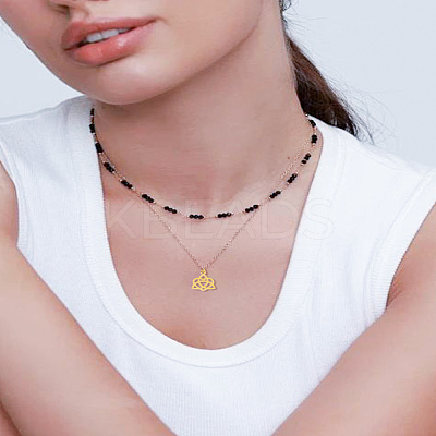 8Pcs 2 Colors 304 Stainless Steel Pendants STAS-LP0003-57-1