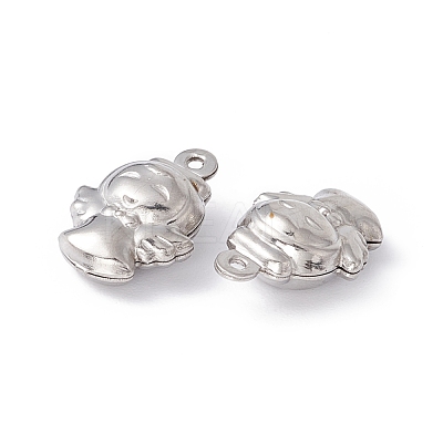 Non-Tarnish 304 Stainless Steel Charms STAS-C057-04P-1