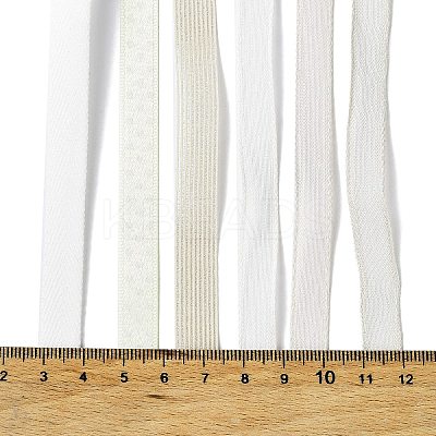 18 Yards 6 Styles Polyester Ribbon SRIB-C001-H04-1