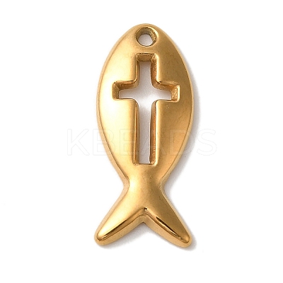 Ion Plating(IP) 304 Stainless Steel Pendants STAS-M017-02G-1