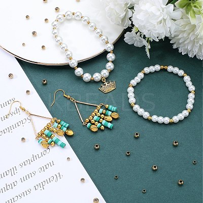 150Pcs 3 Styles 304 & 202 Stainless Steel Rondelle Spacer Beads STAS-SC0006-91-1