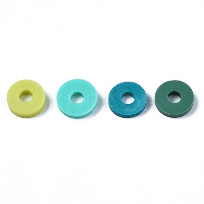 Handmade Polymer Clay Beads Strands CLAY-R089-6mm-T02B-26-1