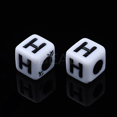 Opaque Acrylic Beads SACR-S273-35F-01-1