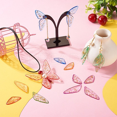 DIY Butterfly Wing Earrings Making Kit DIY-TA0003-73-1