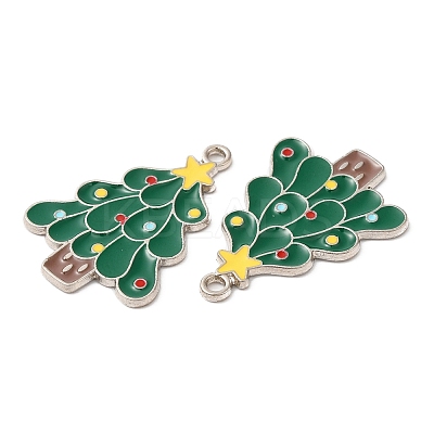 Christmas Alloy Enamel Pendants ENAM-D050-13B-01P-1