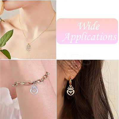 10Pcs 2 Colors Alloy Rhinestone Pendants ALRI-YW0001-28-1