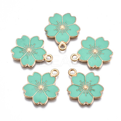 Alloy Enamel Pendants X-ENAM-S121-115F-1