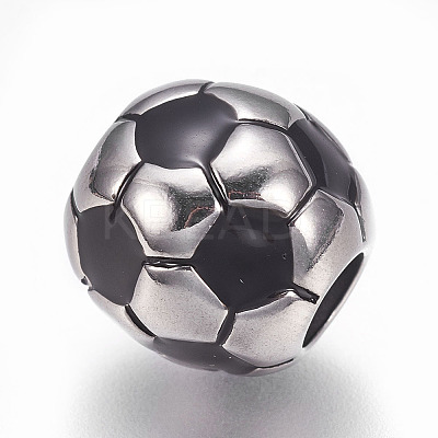 304 Stainless Steel European Beads LS-STAS-O101-03P-14-1