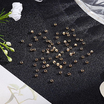 3Bags Brass Crimp Beads KK-BBC0026-09B-1