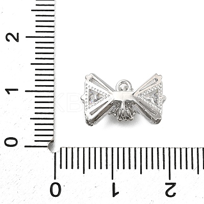 Brass Pave Cubic Zirconia Charms KK-Q048-13P-1