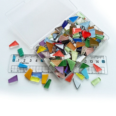 Mixed Shapes Glass Cabochons PW-WG38939-10-1