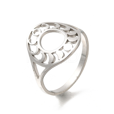 304 Stainless Steel Rings for Women RJEW-S238-11P-1