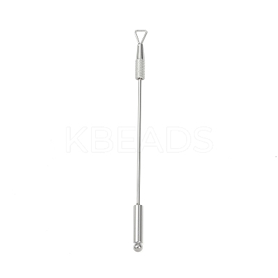 201 Stainless Steel Beadable Double Head Cuticle Pusher Nail Tools LS-STAS-R161-01P-1