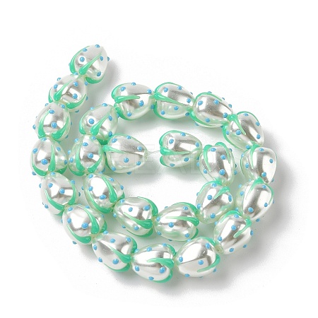 Baking Paint Baking Paint Glass Beads LAMP-Z014-02H-1