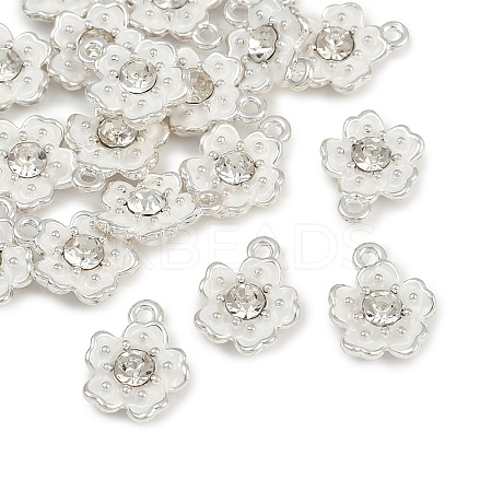 Alloy Enamel with Crystal Rhinestone Charms FIND-G093-01P-01-1