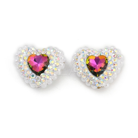 Polymer Clay Glass Rhinestone Beads CLAY-NH0001-13H-1