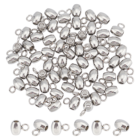 DICOSMETIC 60Pcs 304 Stainless Steel Tube Bails STAS-DC0006-85-1