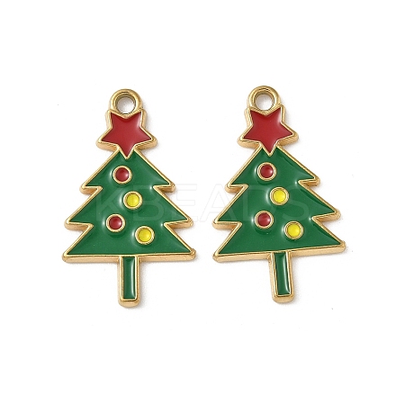 304 Stainless Steel Enamel Pendants STAS-L300-012G-28-1