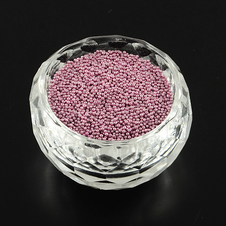 Color Plated DIY 3D Nail Art Decoration Mini Glass Beads X-MRMJ-R038-E04-1