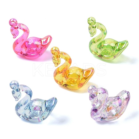 Electroplate Transparent UV Plating Acrylic Pendants OACR-I014-28-1