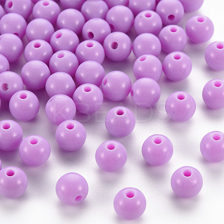 Opaque Acrylic Beads X-MACR-S370-C8mm-A03-1