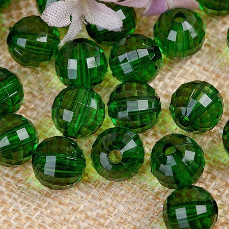 Transparent Acrylic Beads TACR-NH0001-G-12-1