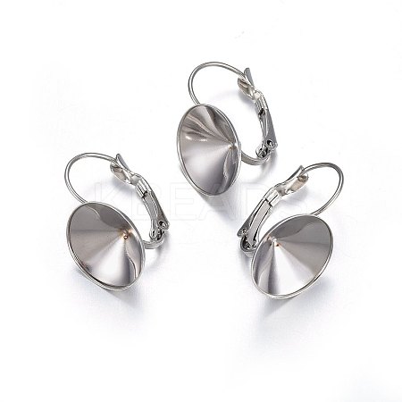 Tarnish Resistant 201 Stainless Steel Leverback Earring Findings LS-STAS-P210-29P-1