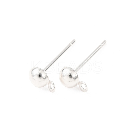 Brass Stud Earring Findings LS-KK-G604-01S-01-1