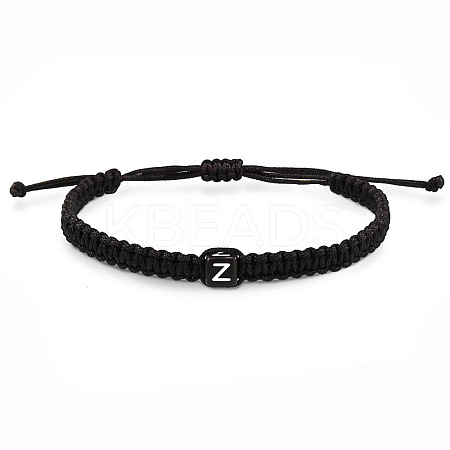 Cube with Letter Pattern Resin Beads Braided Bead Bracelets FS-WGC1D79-17-1