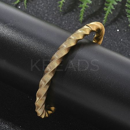 304 Stainless Steel Stretch Bangles for Women LS-BJEW-P315-02A-G-1