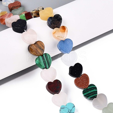 Natural & Synthetic Mixed Stone Beads Strands G-T142-73-1
