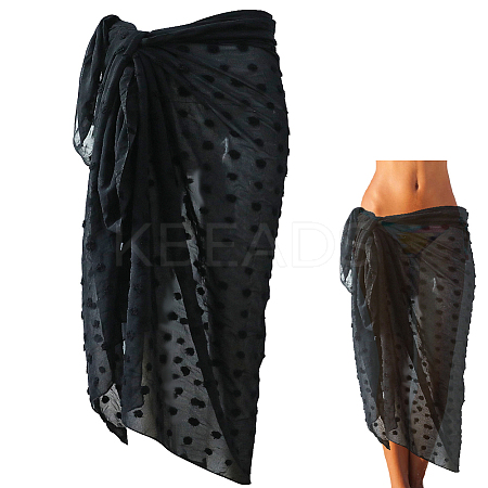 Rectangle Polyester Beach Wrap Dress AJEW-WH20006-182B-1