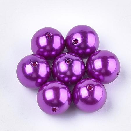 ABS Plastic Imitation Pearl Round Beads SACR-S074-20mm-A25-1