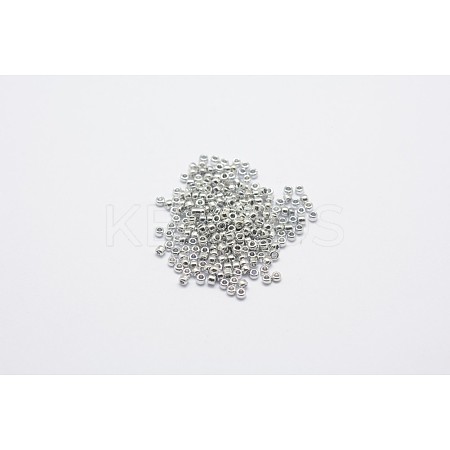 8/0 Electroplate Glass Seed Beads SEED-Q004-P-1