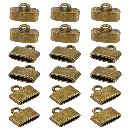 100pcs Tibetan Style Alloy Cord Ends TIBE-LP0001-09-1