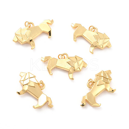 Rack Plating Brass Pendants KK-B052-01G-1