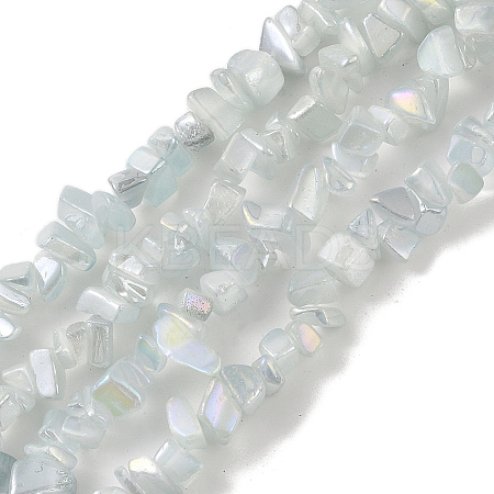 Spray Painted Glass Beads Strands GLAA-P062-C04-1