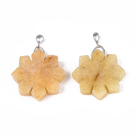 Natural Topaz Jade Pendants G-T144-12B-1