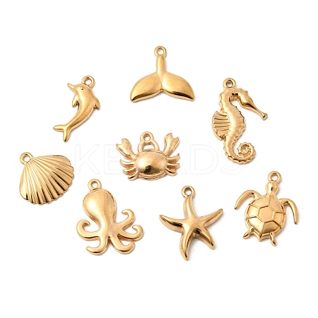 Ocean Theme 201 Stainless Steel Pendants STAS-F348-01C-G-1