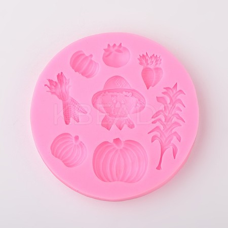 Vegetable Design DIY Food Grade Silicone Molds LS-AJEW-L054-59-1