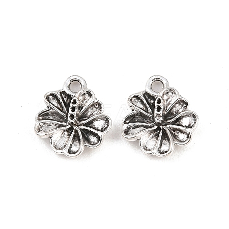 Tibetan Style Alloy Flower Charms PALLOY-A024-20AS-1-1