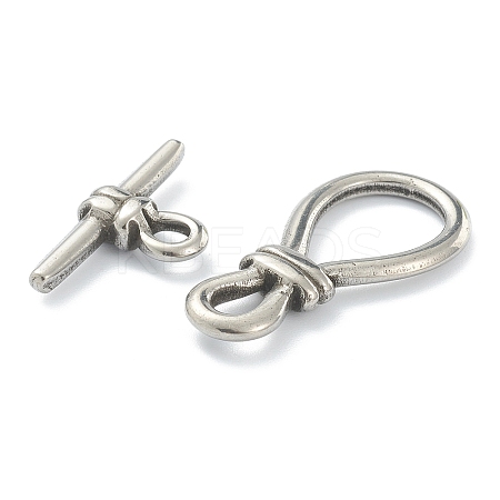 Non-Tarnish 304 Stainless Steel Toggle Clasps LS-STAS-B020-09P-1