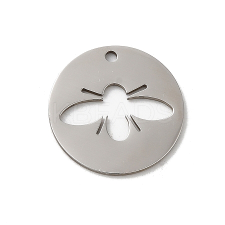 Non-Tarnish 201 Stainless Steel Pendants STAS-E206-02P-01-1