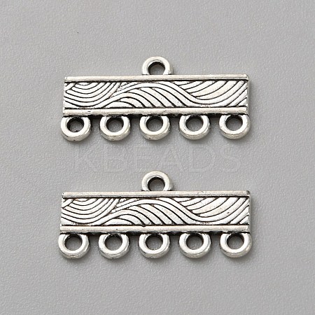100Pcs Tibetan Style Alloy Chandelier Component Links FIND-WH0431-31B-1