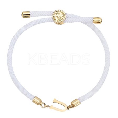 1pc Adjustable Nylon Cord Slider Bracelets for Women BJEW-LP0001-33U-G-1